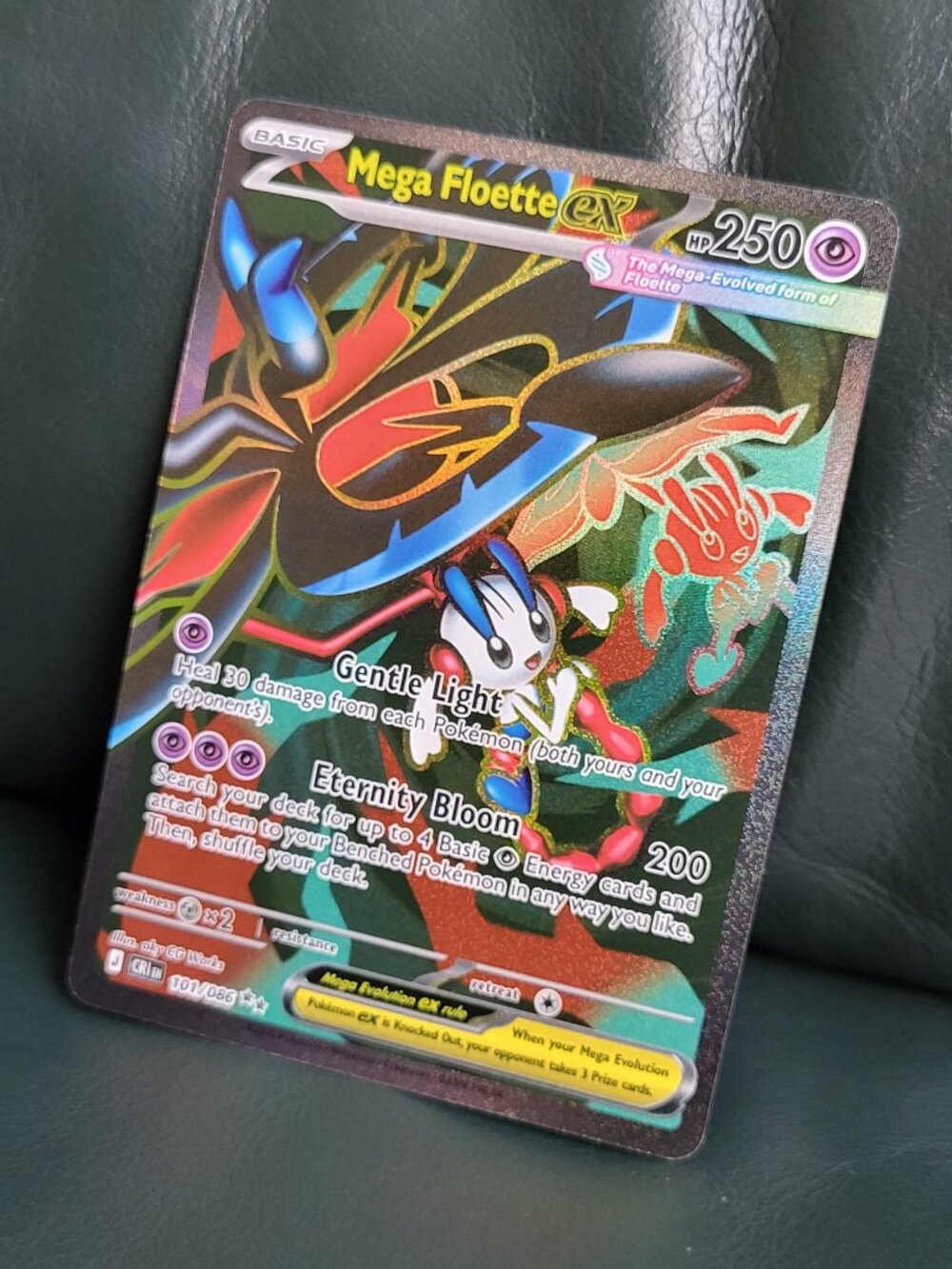 Pokemon Mega Floette ex Ultra Rare Holo ME04: Chaos Rising 101/086 NM